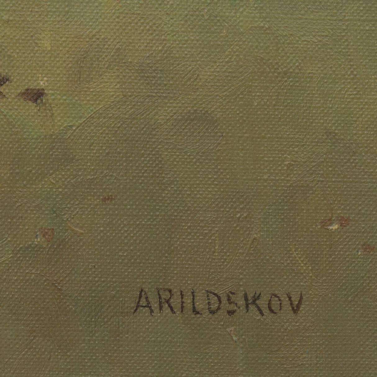 MAX ARILDSKOV, olja på duk, signerad.