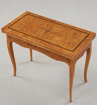 A Swedish Rococo games table.