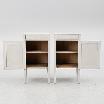 Nightstands, a pair, 20th century.