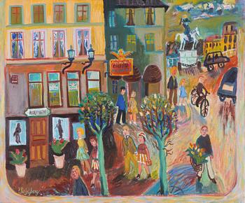 Elis Ryberg, olja på duk, signerad Elis Ryberg.