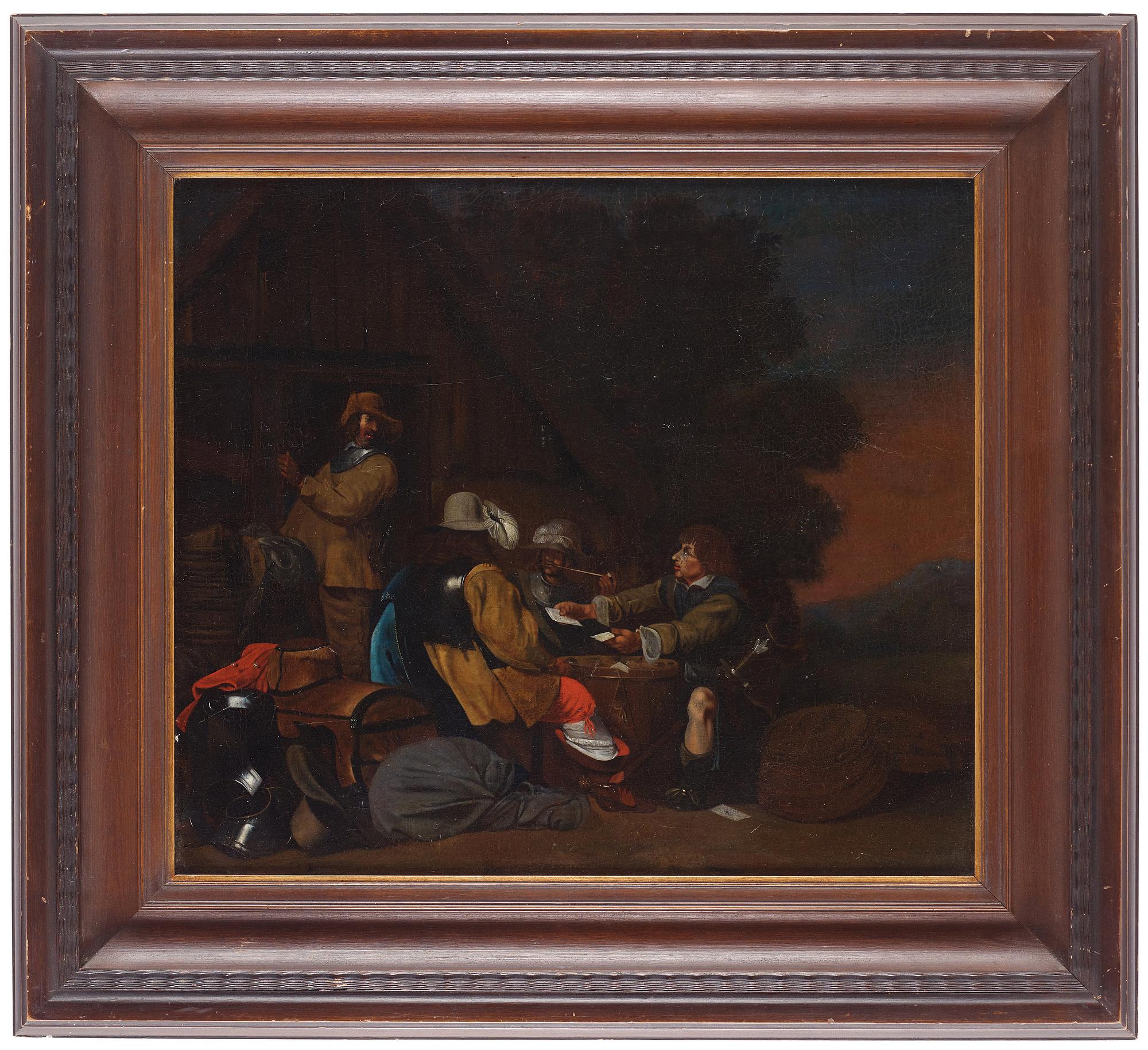 Gerard Terborch Hans krets, Soldater i ett läger.