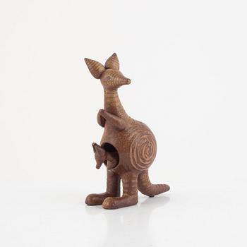 Lisa Larson, a figurine in two parts, Gustavsberg, 'Känguru', in production 1966-1979.