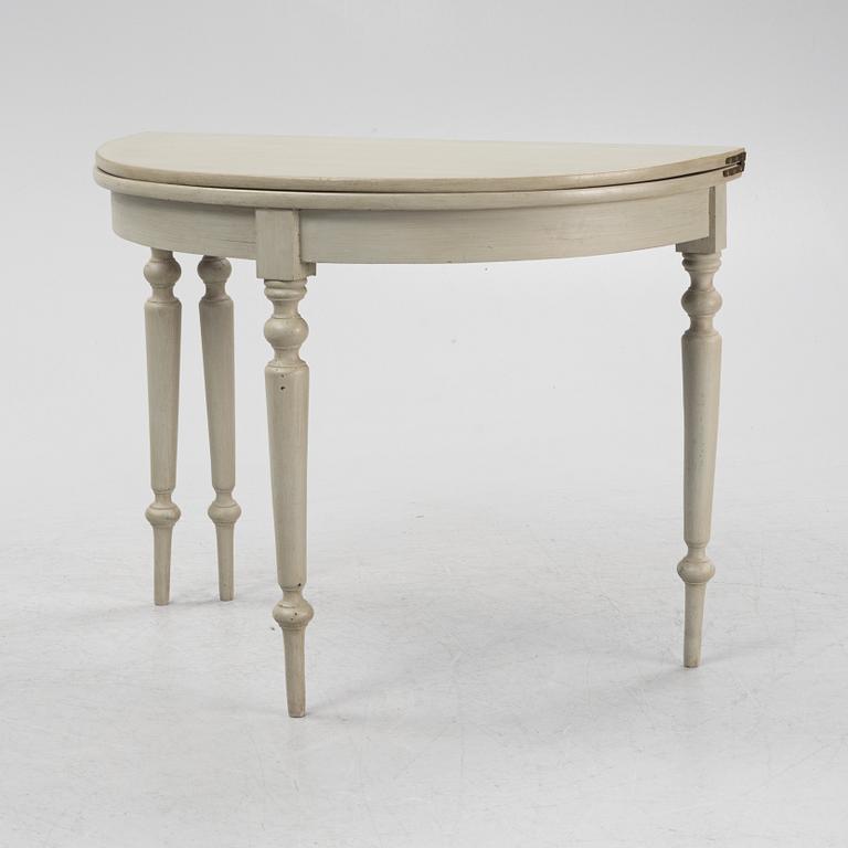 A painted table, later part of the 19th Century.