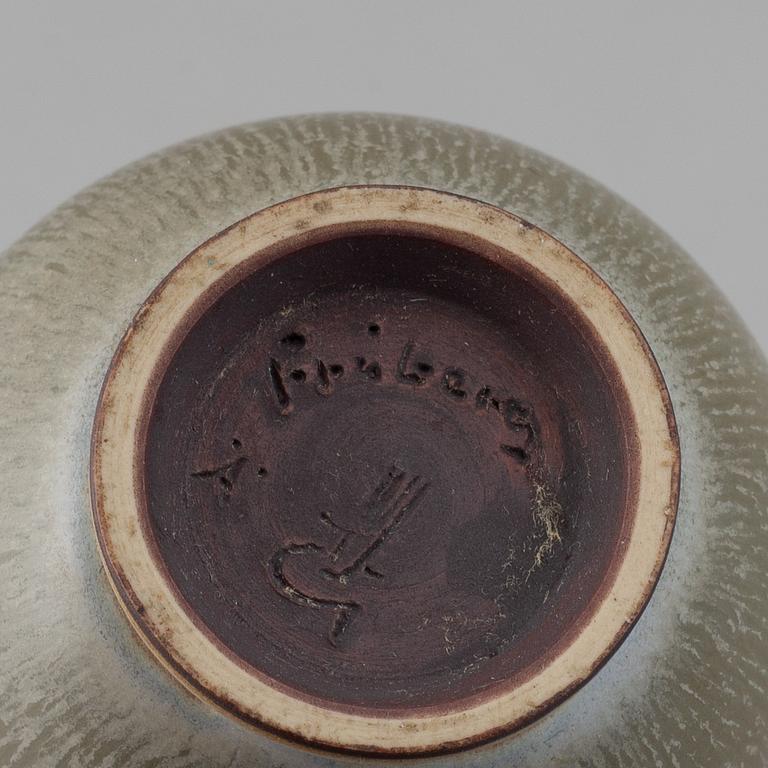 BERNDT FRIBERG, two stoneware vases, signed.