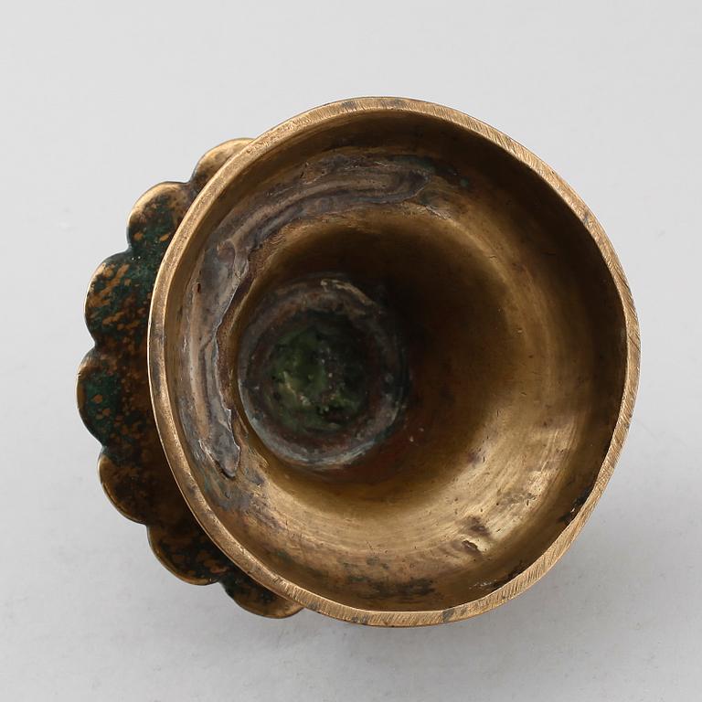 LJUSSTAKE, mässing, 1500-tal.