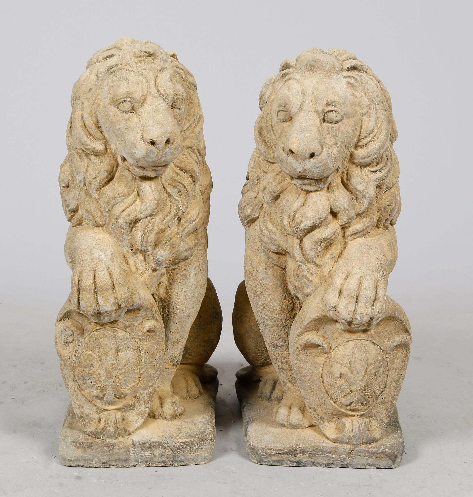 TRÄDGÅRDSSKULPTURER, 1 par, samtida.