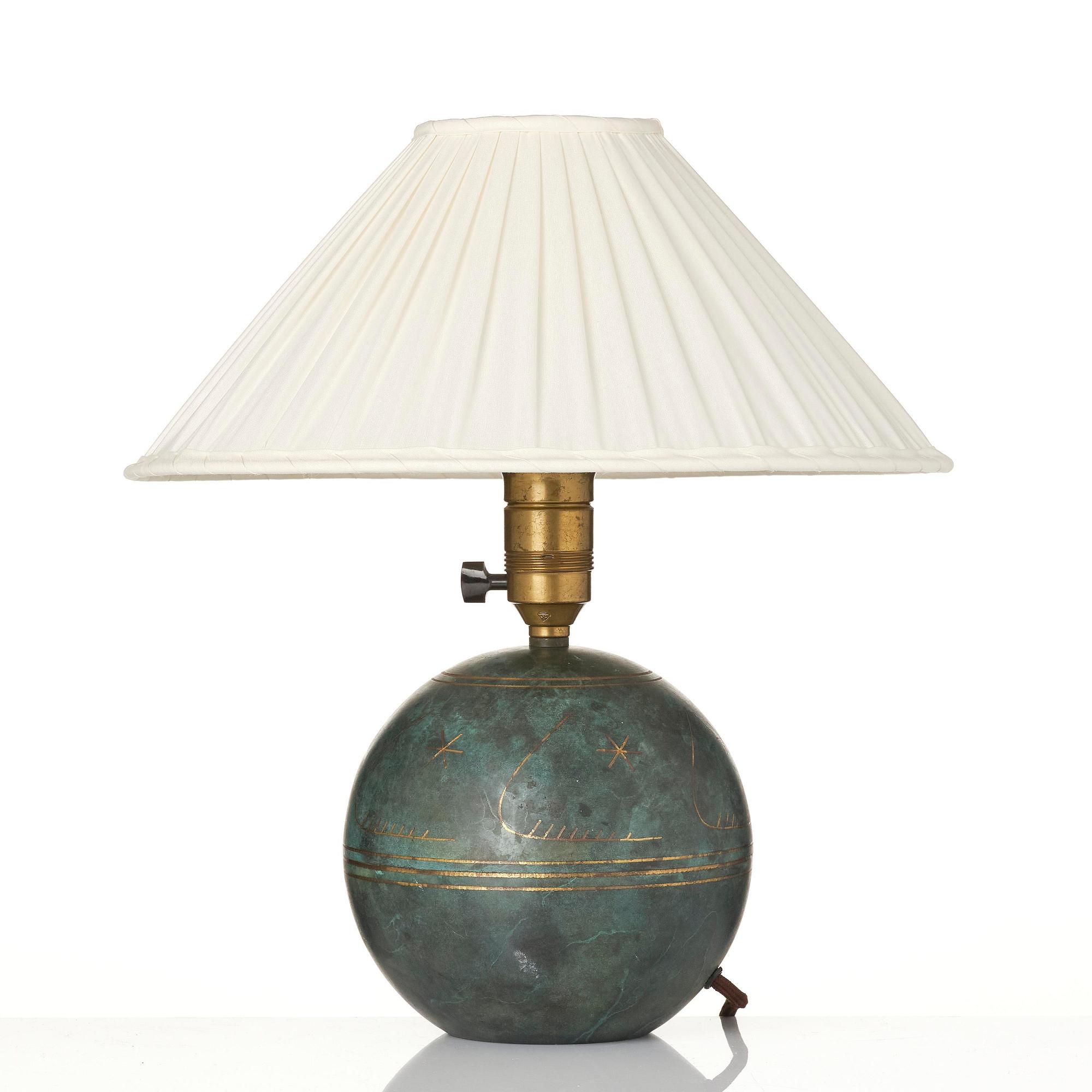 Erik Tidstrand, a table lamp model "28521", Nordiska Kompaniet, 1930s.