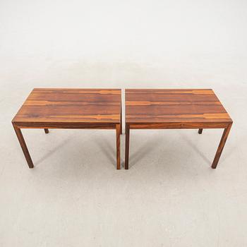 Coffee table and side table, a pair from the 1960s.