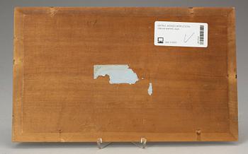 AGNES BÖRJESON, olja på pannå, sign.