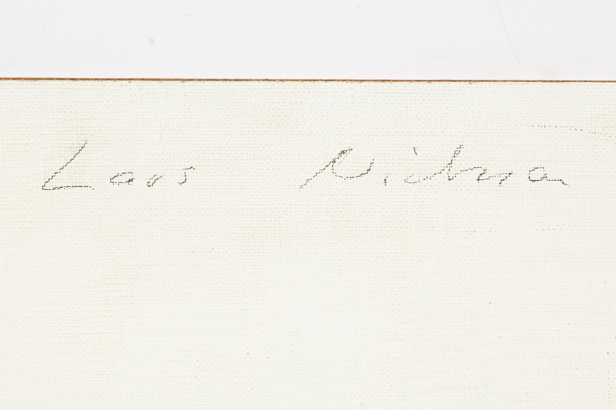 Lars Nilsson, blandteknik på duk/pannå, signerad och daterad 88-89 a tergo.