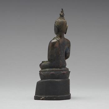 BUDDHA, brons. Thailand, Lanna perioden 14/1500-tal.