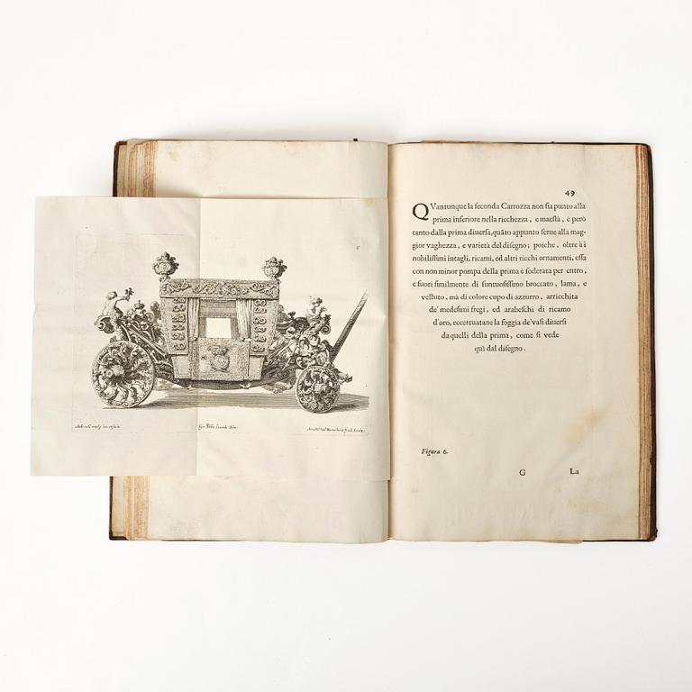 Festival book with plates from Earl Castlemaine’s embassy to the Pope, 1687.