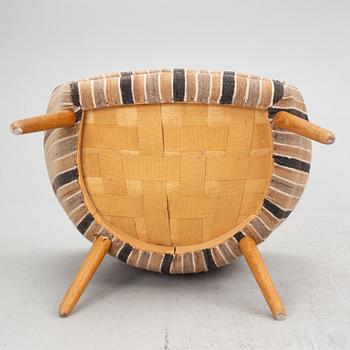 Nanna Ditzel, a lounge chair, AP 26, Anker Pedersen's furniture factory, mid-20th Century.