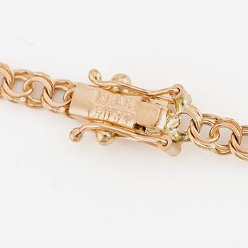 Kedja 18K guld med berlock, bismarck.