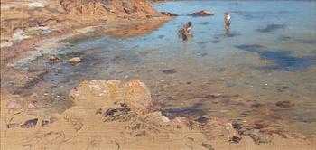 Wilhelm von Gegerfelt, Coastal Landscape, Sketch.