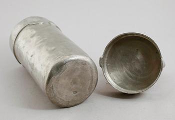 GLASSBEHÅLLARE, tenn, svensk, 1800-talets första hälft.