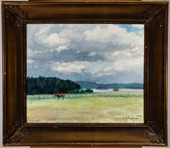 OKI RÄISÄNEN, olja på duk, signerad och daterad 1926.