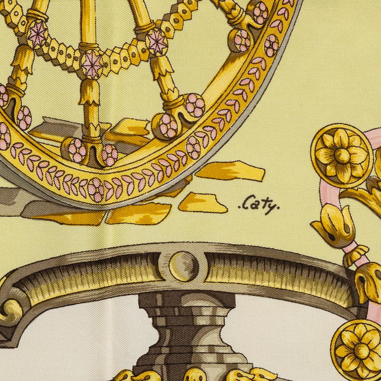 Hermès, scarf, "Roues de Canon".