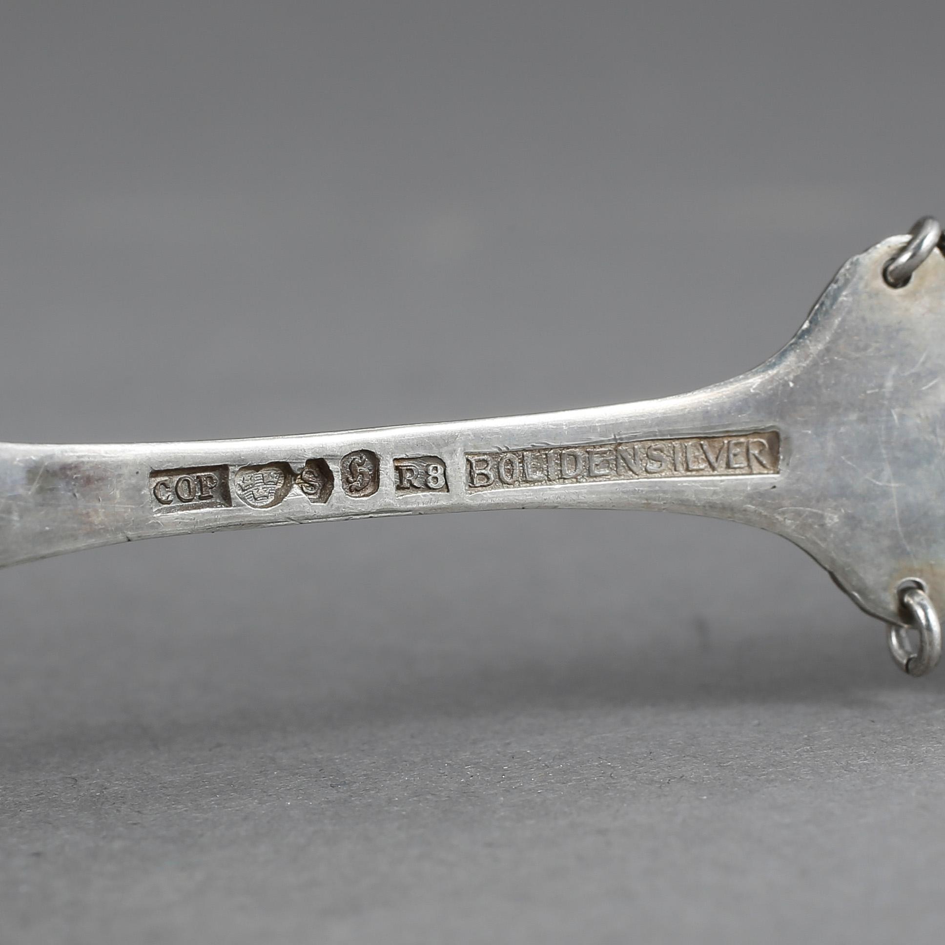 SKEDAR & TÅRTSPADAR, 11 delar, silver, bla Persson Ur Optisk-&Guldsmedsaffär, Haparanda 1925-43. Vikt ca 320 gram.