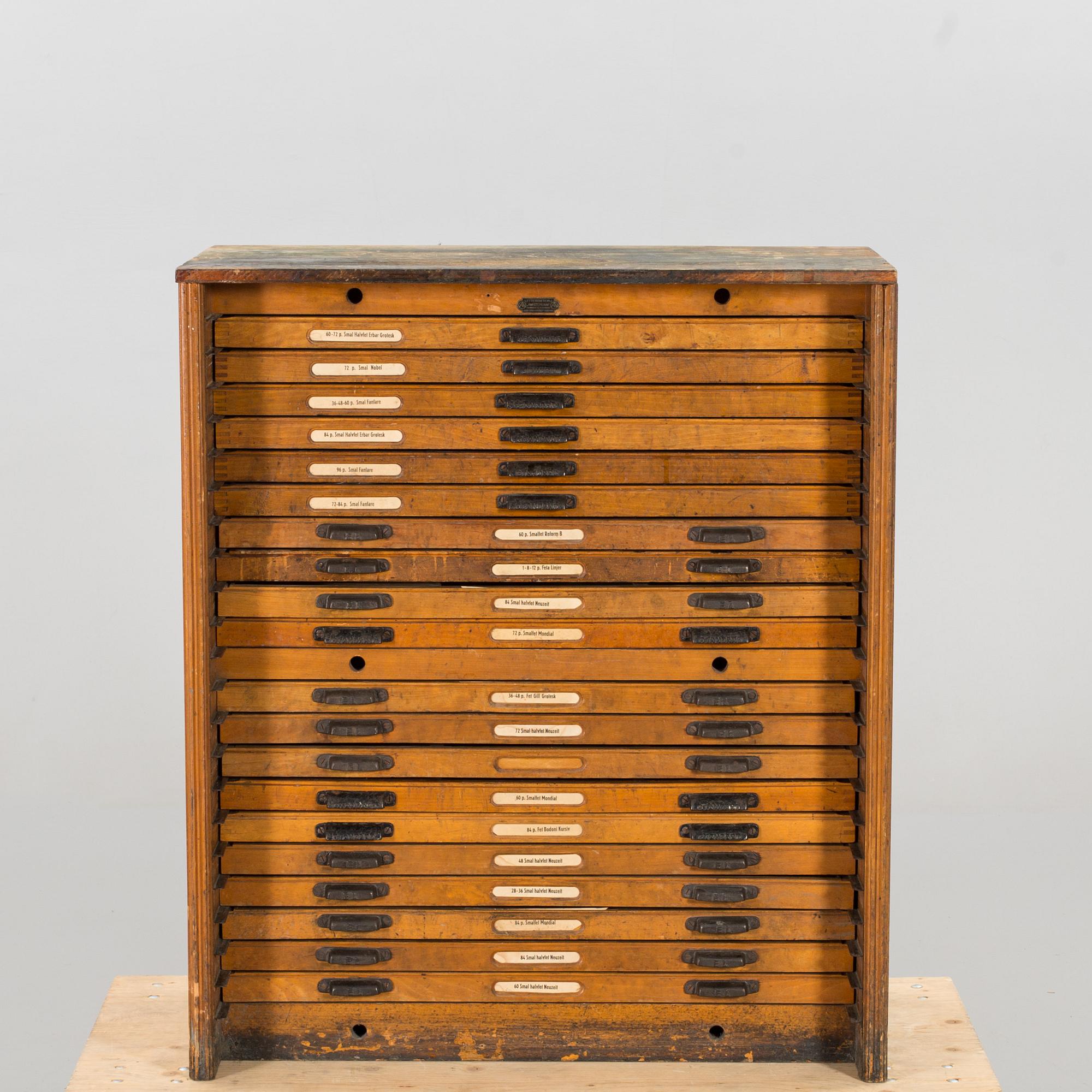 FILING CABINET, EARLY 20TH CENTURY.