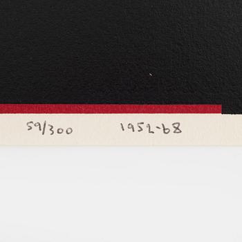 Olle Baertling, färgserigrafi, 1952-68, signerad 59/300.