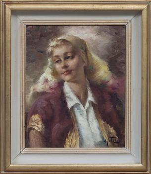 ALEXANDER TOLSTOY, olja på duk, signerad.