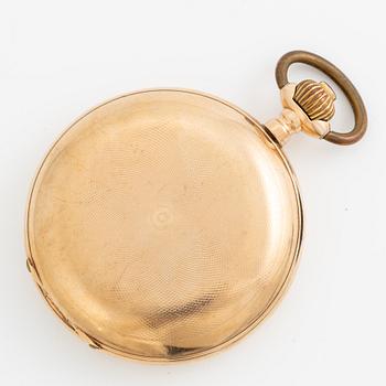 Fickur, 14K guld, savonett, 50 mm.