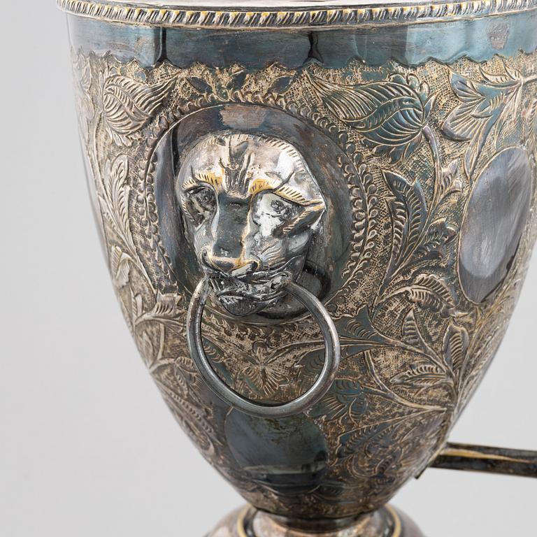 Samovar, silver-plated, circa 1900.