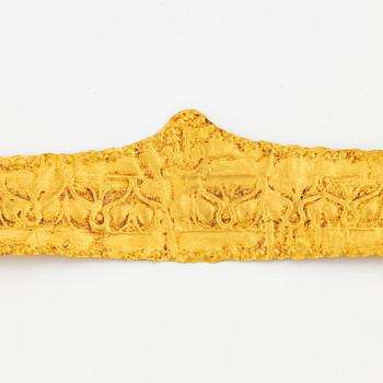 A Hellenistic repoussé gold diadem, ca 300 - 30 BC.