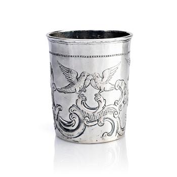 Beaker, silver, possibly Freiburg 18th century.