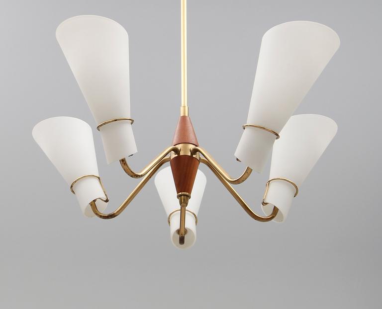 TAKLAMPA, 1900-talets mitt. Höjd ca 65 cm.