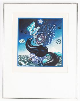 Victor Vasarely, färglitografi, 1940, signerad 52/75.