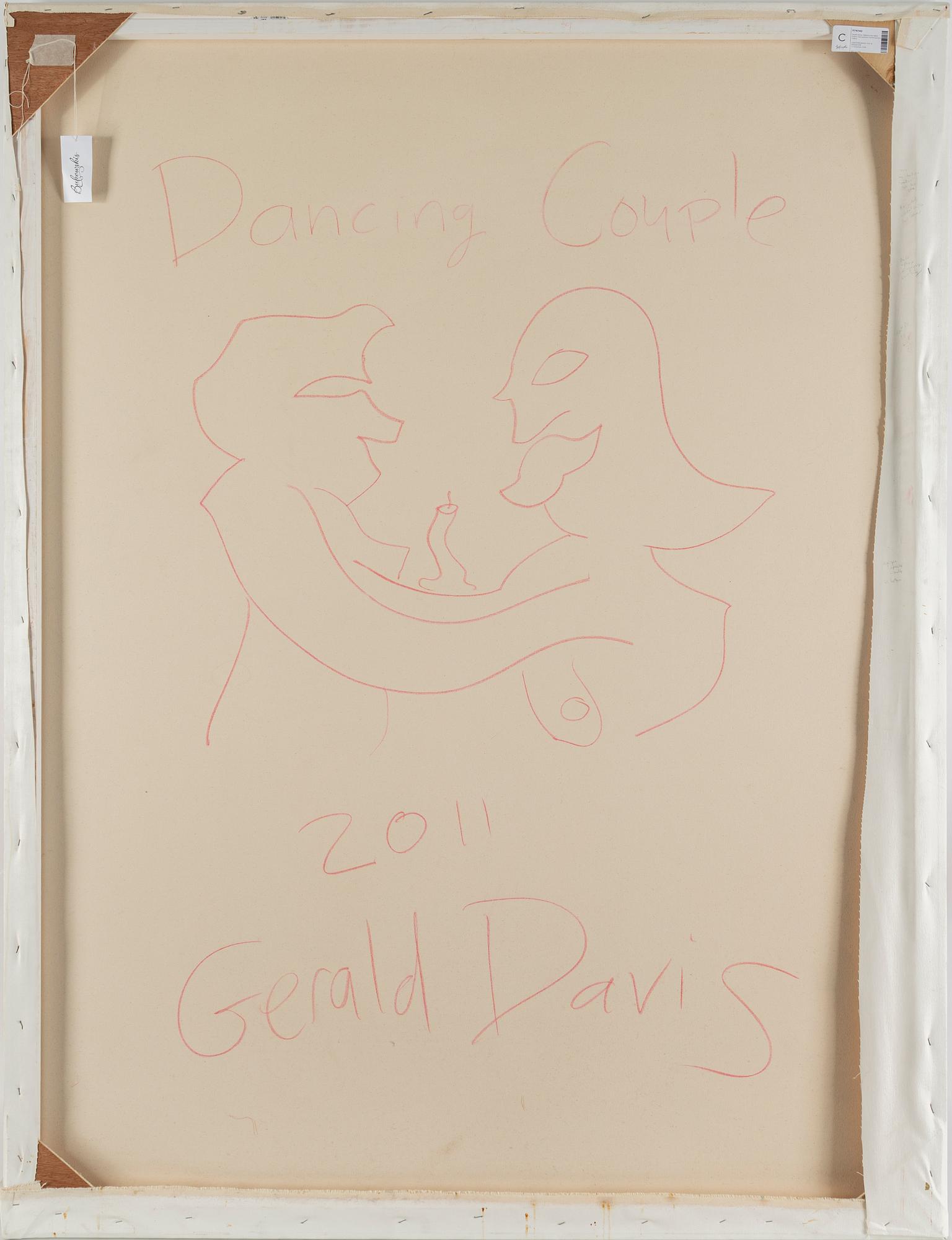 GERALD DAVIS, acrylic on canvas, signed and dated 2011 a tergo.