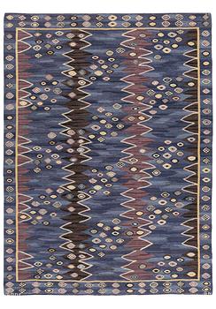 Barbro Nilsson, a carpet, "Snäckorna", tapestry weave, ca 263 x 196 cm, signed AB MMF BN.