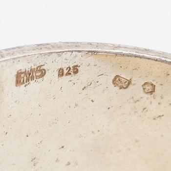 Armring, silver med kattögesten, Schweiz.