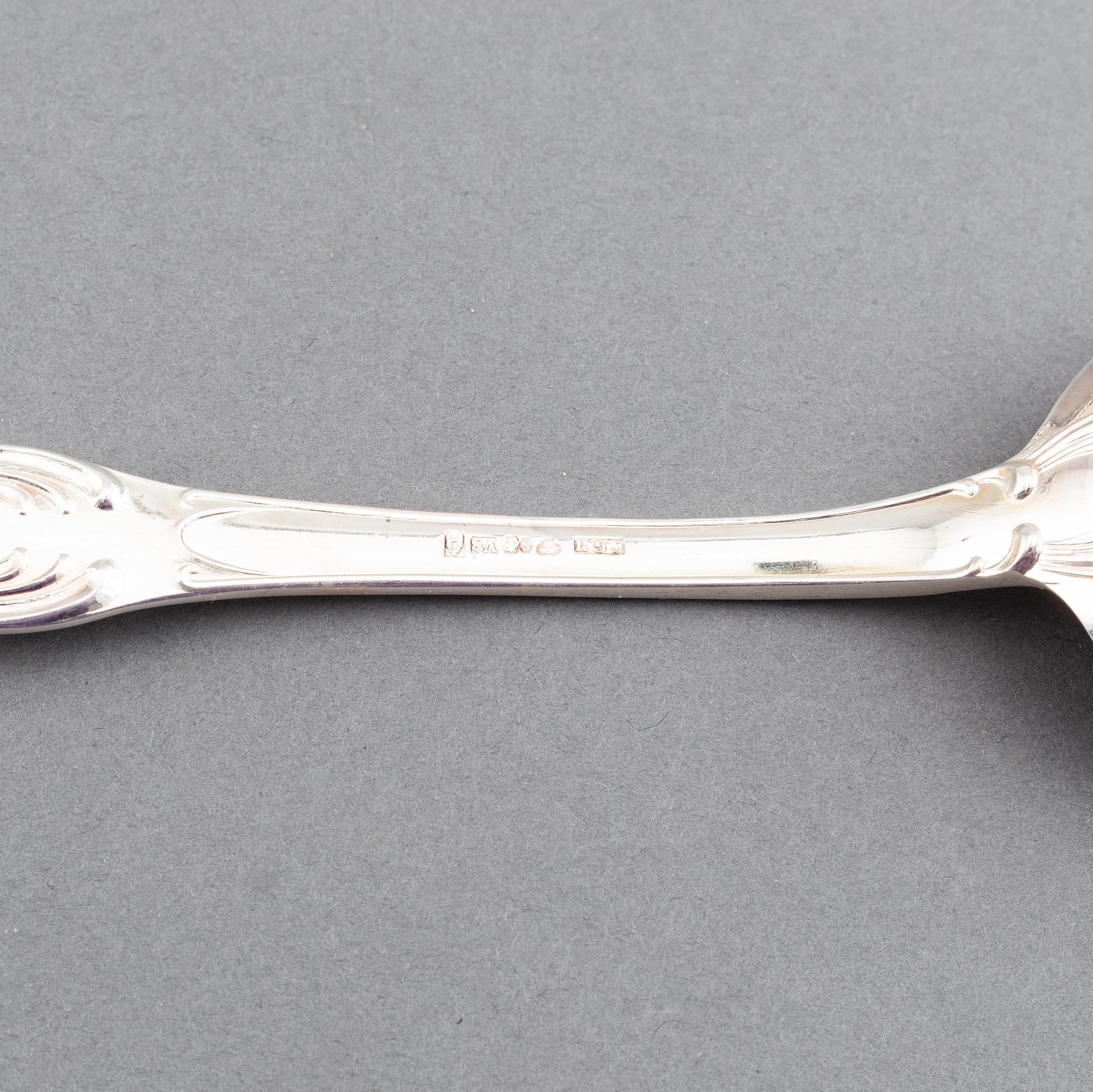 Cg Hallberg, a part 'Prins Albert' silver cutlery, Stockholm, 1947-48 (155 pieces).