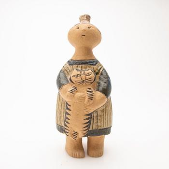 Lisa Larson, “Stina with Cat”, figurine, Gustavsberg, 1950s/60s.