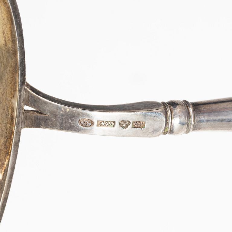 Soppslevar, 2 st, silver, Sverige 1800-talets mitt.