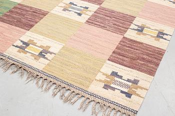 Märta Måås-Fjetterström, matto, "Rutmattan", flat weave, ca 252,5-256,5 x 146,5-149 cm, signed MMF.