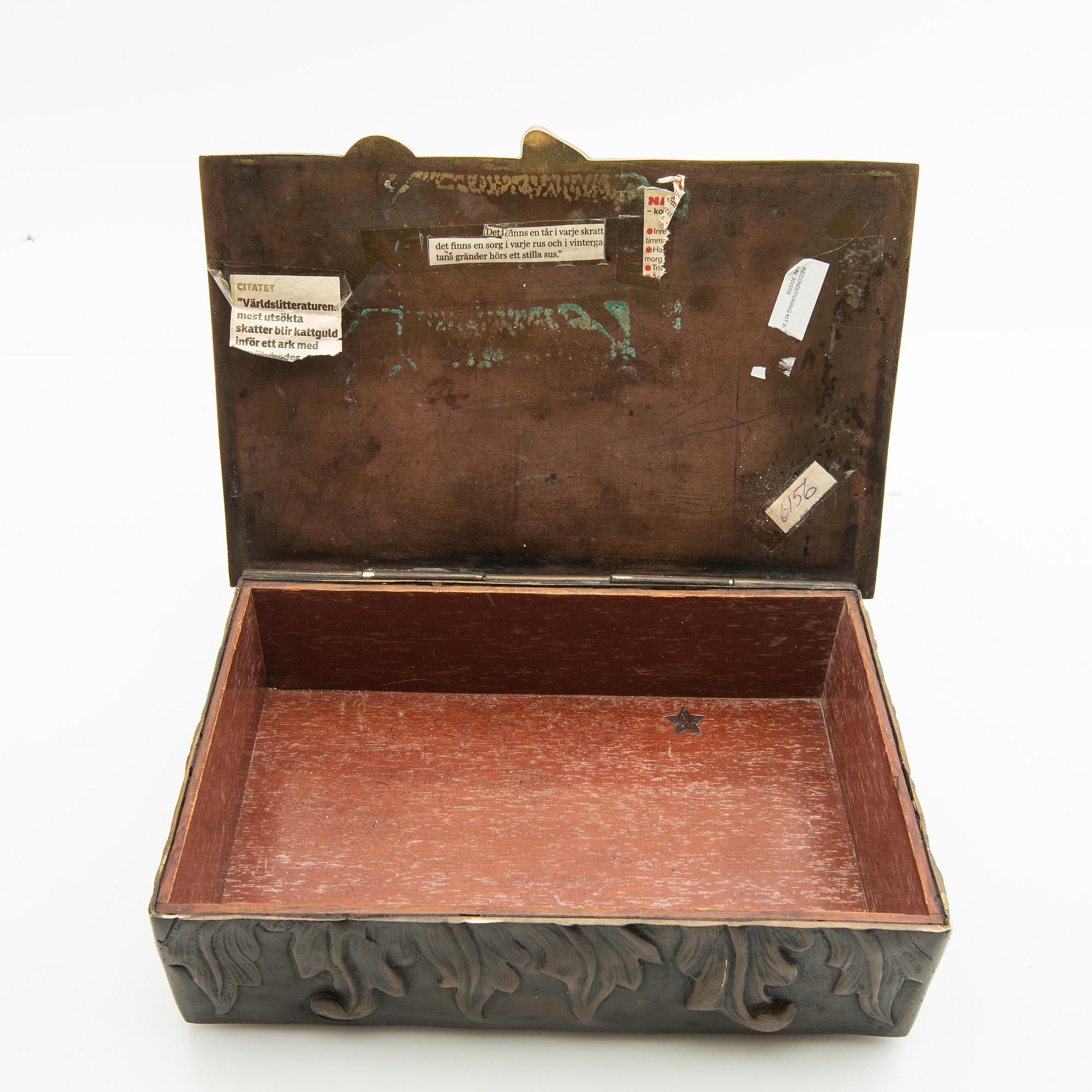 Desk set, 3 pieces, Mogens Ballin, Denmark, first half of the 20th century.