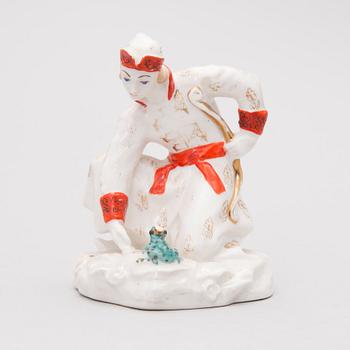 A Russian porcelain figurine from the Leningrad Porcelain Factory LZFI, Soviet Union.