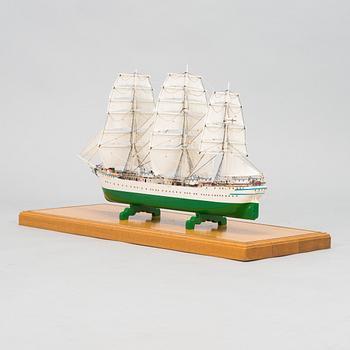 A ships model of frigate Suomen Joutsen 20th century.