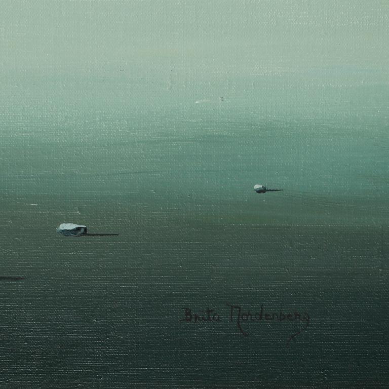 BRITA NORDENBERG, olja på duk. Sign.