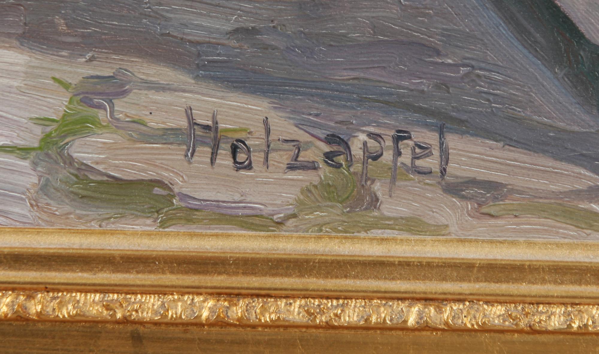HANS HOLZAPFEL, olja på duk, sign.
