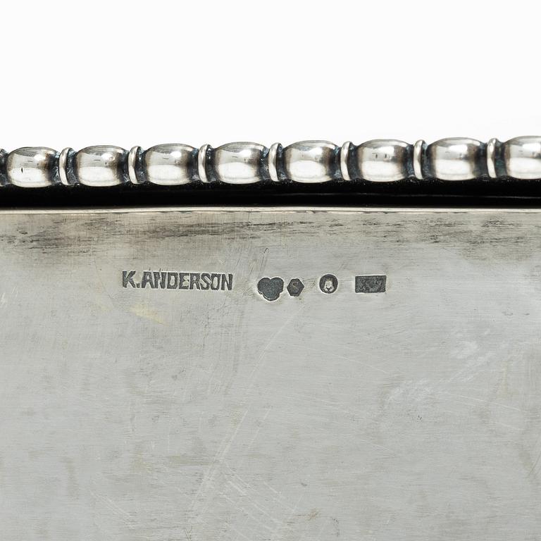 Karl Anderson, Casket, silver, Stockholm 1924.