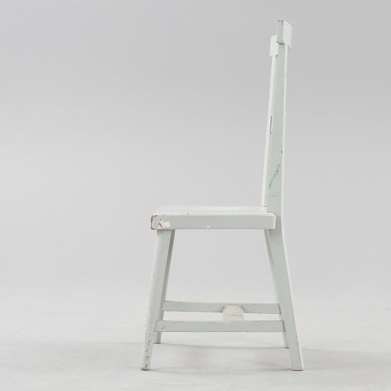 A Gunnar Asplund grey lacquered chair, Sweden ca 1912.