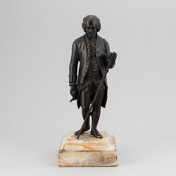 Jean Claude François Rosset, efter. Skulptur. Brons på stenbas. Höjd 38 cm.