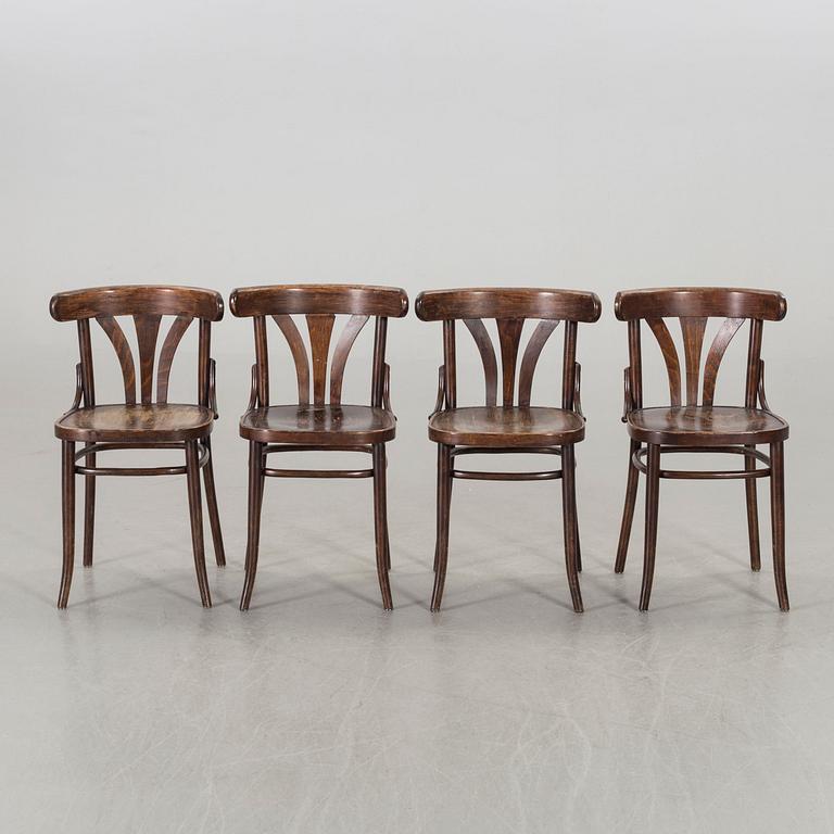 A SET OF 6 THONET STYLE CHAIRS, second half of 20th century.