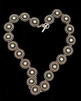 HALSLÄNK, sterlingsilver, NE From, Danmark. Vikt ca 50 g.