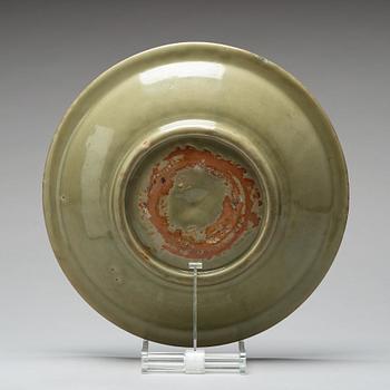 A celadon dish, Ming dynasty (1368-1644).